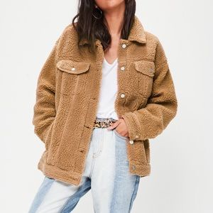 teddy bear trucker jacket